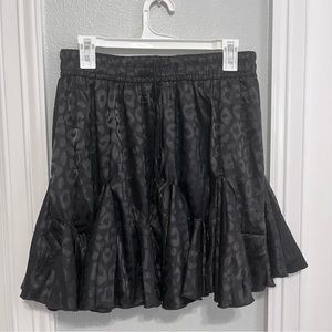 Mittoshop black cheetah print skirt